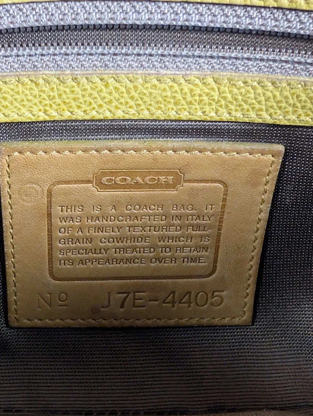 Coach Madison Regis 4405 Chartreuse Pebbled Leather Small Crossbody Bag Womens